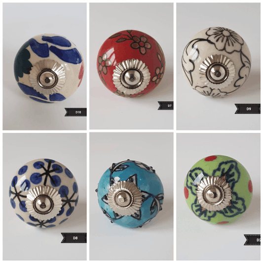 Vintage Ceramic Cupboard Knobs